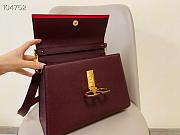 Kitlife Valentino Garavani VSling Handbag Burgundy - 30 x 21 x 14 cm - 3