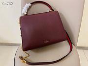 Kitlife Valentino Garavani VSling Handbag Burgundy - 30 x 21 x 14 cm - 2