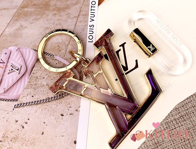Kitlife Louis Vuitton Key Holder and Bag Charm Plexi Gradient Purple - 1