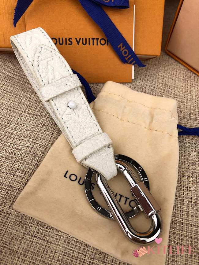 Kitlife Louis Vuitton Key Holder and Bag Charm Harness Dragonne White - MP2293 - 1