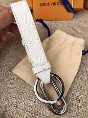 Kitlife Louis Vuitton Key Holder and Bag Charm Harness Dragonne White - MP2293 - 4