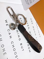 Kitlife Louis Vuitton Key Holder and Bag Charm Sans Ligne Esthetique Monogram Brown Presbyopia With Silver Large Spot - M68998 - 5