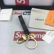 Kitlife Louis Vuitton Key Holder and Bag Charm Sans Ligne Esthetique Damier Brown Grid With Silver Large Spot - M61950 - 1