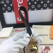 Kitlife Louis Vuitton Key Holder and Bag Charm Sans Ligne Esthetique Damier Brown Grid With Silver Large Spot - M61950 - 6