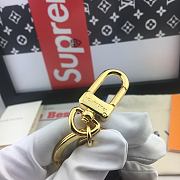 Kitlife Louis Vuitton Key Holder and Bag Charm Sans Ligne Esthetique Damier Brown Grid With Silver Large Spot - M61950 - 2