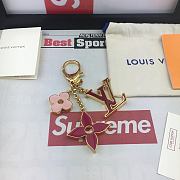 Kitlife Louis Vuitton Key Holder and Bag Charm Fleur De MNG Do Rose Red – M67119 - 1