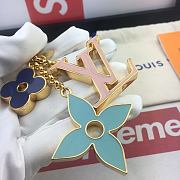 Kitlife Louis Vuitton Key Holder and Bag Charm Fleur De MNG Do Blue – M67119 - 3
