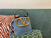 Kitlife Valentino V Logo Bucket Bag Blue – 1122 - 20x19x12cm - 1