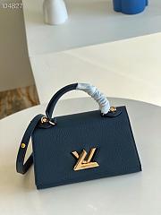 Kitlife Louis Vuitton Twist Lock In Taurillon Leather Handbag Navy Blue – M57093 - 17.0 x 25.0 x 11.0 cm - 2