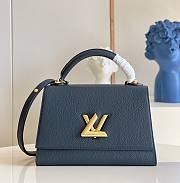 Kitlife Louis Vuitton Twist Lock In Taurillon Leather Handbag Navy Blue – M57090 - 29 x 21 x 12 cm - 1
