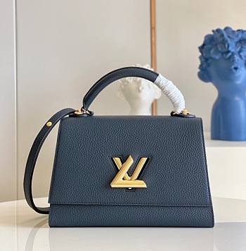 Kitlife Louis Vuitton Twist Lock In Taurillon Leather Handbag Navy Blue – M57090 - 29 x 21 x 12 cm