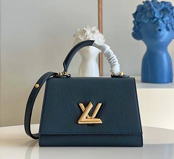 Kitlife Louis Vuitton Twist Lock In Taurillon Leather Handbag Navy Blue – M57093 - 17.0 x 25.0 x 11.0 cm