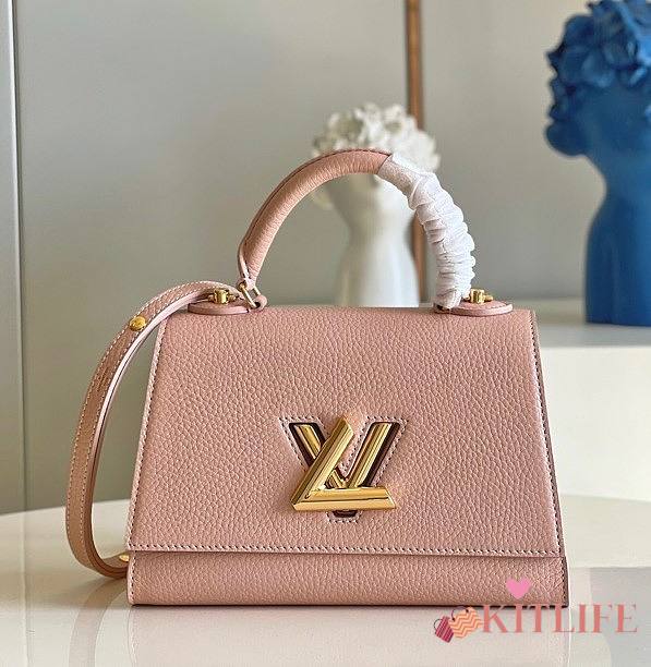 Kitlife Louis Vuitton Twist Lock In Taurillon Leather Handbag Powder Pink – M57093 - 17.0 x 25.0 x 11.0 cm - 1