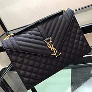 Kitlife YSL Envelope Large Black Gold Hardware – 32cm x 20cm x 8.5cm - 5