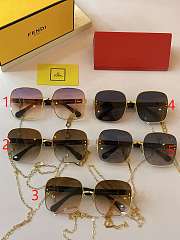 Kitlife Fendi Sunglasses Chain Earring Pendant  – FF0332 – Size: 61-20-145 - 1