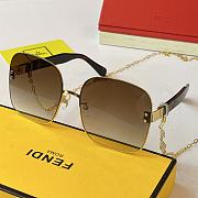 Kitlife Fendi Sunglasses Chain Earring Pendant  – FF0332 – Size: 61-20-145 - 6