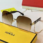 Kitlife Fendi Sunglasses Chain Earring Pendant  – FF0332 – Size: 61-20-145 - 4