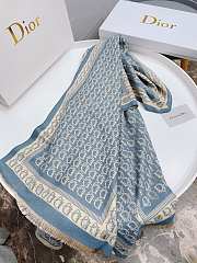 Kitlife Dior Scarf Double-sided Blue – 180x70 cm - 6
