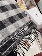 Kitlife Dior Scarf Check'N'Dior Pattern Black – 45 cm x 195 cm - 6