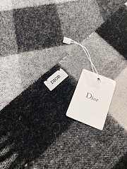 Kitlife Dior Scarf Check'N'Dior Pattern Black – 45 cm x 195 cm - 2
