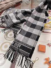 Kitlife Dior Scarf Check'N'Dior Pattern Black – 45 cm x 195 cm - 3