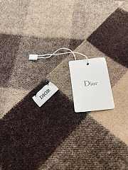 Kitlife Dior Scarf Check'N'Dior Pattern Brown – 45 cm x 195 cm - 6