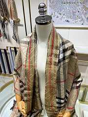 Kitlife Burberry Scarf B Gold Line Plaid Yellow – 70x220cm - 1