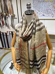 Kitlife Burberry Scarf B Gold Line Plaid Yellow – 70x220cm - 6