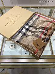 Kitlife Burberry Scarf B Gold Line Plaid Yellow – 70x220cm - 4
