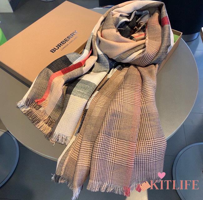Kitlife Burberry Scarf Double-Sided Shawl – 200x100 cm 