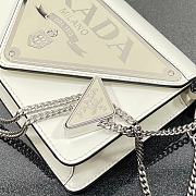 Kitlife Prada Triangle Logo Handbag White -  9.5x3.5x17cm - 6