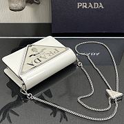 Kitlife Prada Triangle Logo Handbag White -  9.5x3.5x17cm - 4