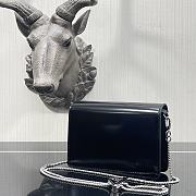 Kitlife Prada Triangle Logo Handbag Black -  9.5x3.5x17cm - 2