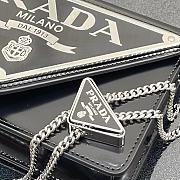 Kitlife Prada Triangle Logo Handbag Black -  9.5x3.5x17cm - 4