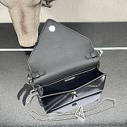 Kitlife Prada Triangle Logo Handbag Black -  9.5x3.5x17cm - 6