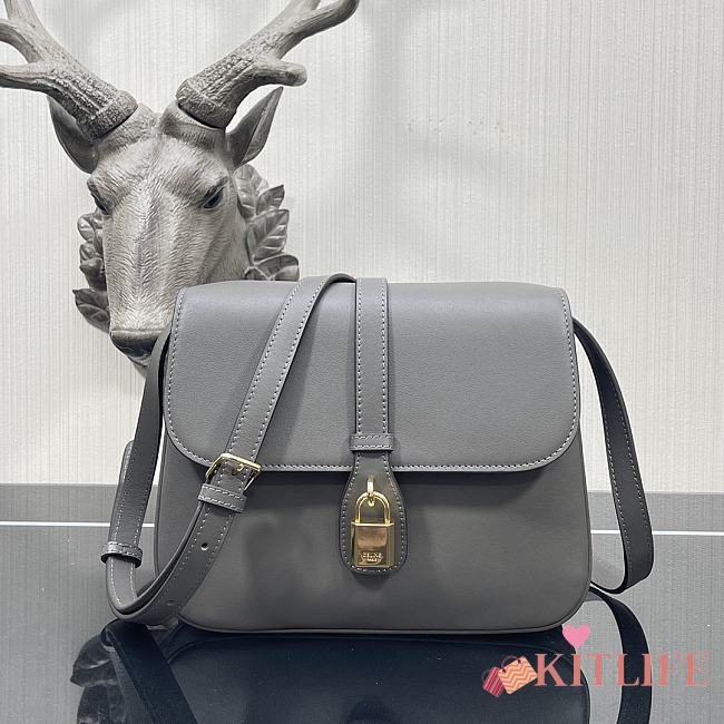Kitlife Celine Medium Tabou In Smooth Calfskin Grey - #3067 – 22x16x7 cm - 1