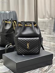 Kitlife YSL Backpack Joe Drawstring Quilted Black  – 672609 - 22×29×15cm - 1