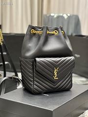 Kitlife YSL Backpack Joe Drawstring Quilted Black  – 672609 - 22×29×15cm - 6