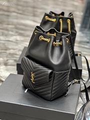 Kitlife YSL Backpack Joe Drawstring Quilted Black  – 672609 - 22×29×15cm - 4