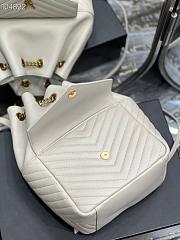 Kitlife YSL Backpack Joe Drawstring Quilted White  – 672609 - 22×29×15cm - 6
