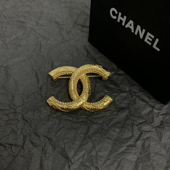 Kitlife Chanel Middle Age Double C Brooch Gold 