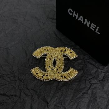 Kitlife Chanel Middle Age Double C Brooch Gold 03