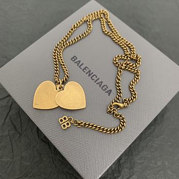 Kitlife Balenciaga Double Heart Necklace