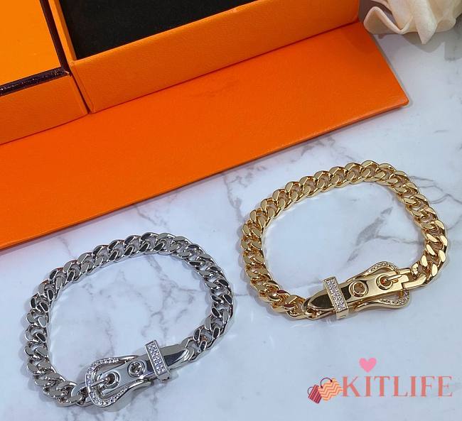 Kitlife Hermes V Gold-plated Diamonds Bracelets  - 1