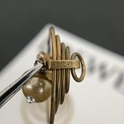 Kitlife Loewe Anagram Round Silk Beads Carved Diamond  Earrings - 6