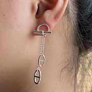 Kitlife Hermes Tassel Silver Earrings - 4