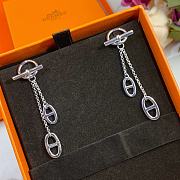 Kitlife Hermes Tassel Silver Earrings - 2
