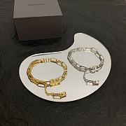 Kitlife Balenciaga Chain With B Logo Gold/Silver Bracelet - 1