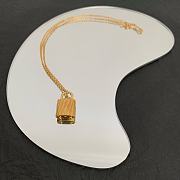 Kitlife Bottega Veneta Gold Metallic Lock Necklace - 5