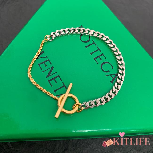 Kitlife Bottega Veneta Gold-Plated Silver And Silver Chain Bracelet Bracelet  - 1